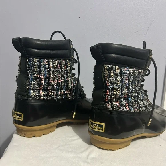 Sam Edelman Caldwell rain, boots, black, and multicolor! - Picture 12 of 14